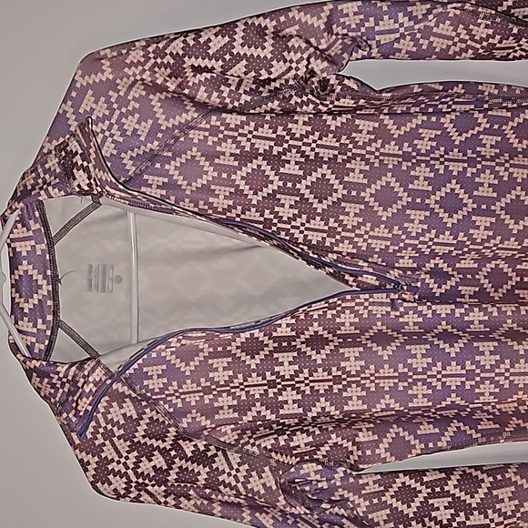 Nike Pro Multicolored Athletic Zip-Up Polo Jacket - Picture 4 of 8